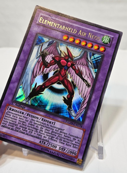 GERMAN Elemental Hero Air Neos DE034 STON-EN034 Ultra Rare 1st Edition YGO 7922 - Image 4