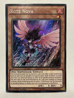 Red Nova DRL3-DE017 Secret Rare 1st Edition Light Play German Yu-Gi-Oh! - Image 1