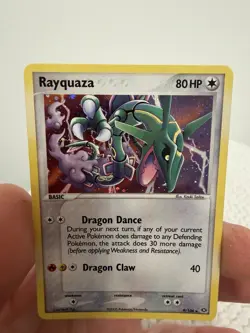 Rayquaza 9/106 EX Emerald Holo Secret Ultra Rare Pokemon TCG Nintendo vintage NM - Image 2