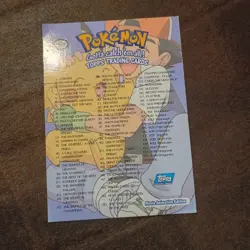 1999 Topps Pokemon First Movie 1st Edition Check List - NM - Image 2