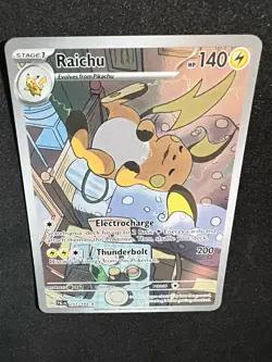 Pokemon TCG - Raichu - 211/193 Paldea Evolved - Illustration Rare Full Art Holo - Image 4