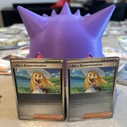 Lillie's Determination Reverse Holo 119/132 Pokemon Mega Evolution 2x Playset NM - Image 1