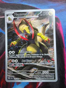 Pokemon Haxorus 147/086 Black Bolt illustration Rare Near Mint NM - Image 3