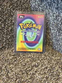 Pokemon Topps Wartortle Blue Logo E8 of 12 #08 Stage 2 Blue Logo - Image 3