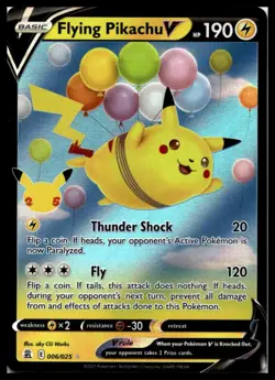 Flying Pikachu V 006/025 Celebrations Pokemon Card | NM - Image 1