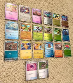 Lot of 20 Pokemon Phantasmal Flames Holo & Reverse Holos - Everything Pictured - Image 4