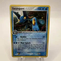 Swampert 5/17, Pop Series 1, Holo Rare Promo 2004, Vintage Pokemon TCG, HP - Image 1