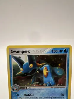 Swampert 5/17, Pop Series 1, Holo Rare Promo 2004, Vintage Pokemon TCG, HP - Image 2