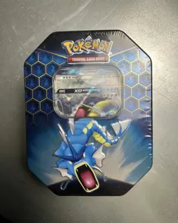 [ERROR] POKEMON TCG HIDDEN FATES GYARADOS GX NEW & FACTORY SEALED TIN 2019 - Image 1
