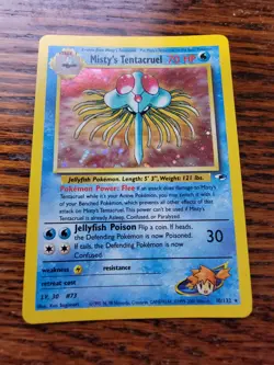 Misty's Tentacruel 10/132 - LP - Gym Heroes - Pokemon Card, Holo Rare - Image 1