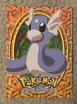 1999 Topps Pokemon Movie Edition TCG Dratini - Blue Logo E10 of 12 Non Holo - Image 1