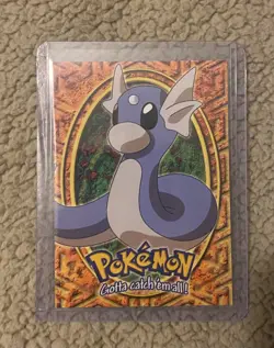 1999 Topps Pokemon Movie Edition TCG Dratini - Blue Logo E10 of 12 Non Holo - Image 3
