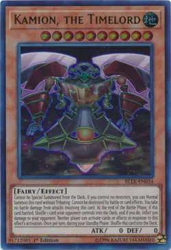 Kamion, the Timelord - BLLR-EN034 - Ultra Rare - 1st Edition - Lightly Played - Image 1