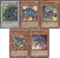 Yugioh Authentic Greiger Deck - Dark Strike Fighter - Flying Fortress - NM - Image 1