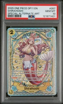 One Piece Shirahoshi SP EB01-057 A Fist of Divine Speed PSA 10 - Image 1