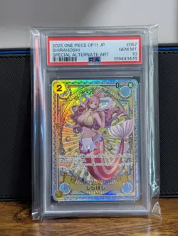 PSA 10 Shirahoshi EB01-057 SR SP A Fist of Divine Speed ONE PIECE Japanese 2025 - Image 1