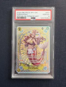 One Piece Shirahoshi SP A Fist of Divine Speed EB01-057 Alternate Art PSA 10 GEM - Image 1