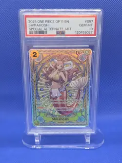 One Piece A Fist of Divine Speed Shirahoshi EB01-057 SP Alternate Art PSA 10 - Image 1