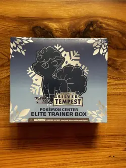 POKEMON CENTER TCG SWORD & SHIELD SILVER TEMPEST ETB ELITE TRAINER BOX SEALED - Image 1