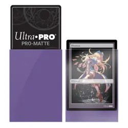 Ultra PRO Small MATTE Deck Protector Sleeves Card Size PURPLE 60ct 62 x 89mm - Image 2