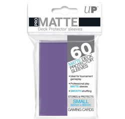 Ultra PRO Small MATTE Deck Protector Sleeves Card Size PURPLE 60ct 62 x 89mm - Image 3