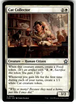 Cat Collector Foundations Regular MTG - Image 1