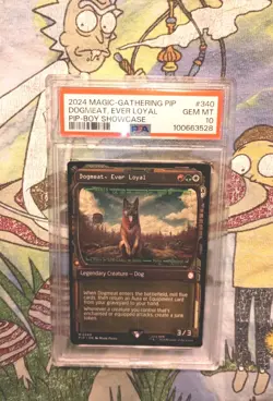 MTG Fallout Dogmeat, Ever Loyal Showcase PSA 10 - Image 1