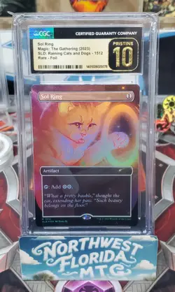 CGC Pristine 10 - SLD: Raining Cats and Dogs - Sol Ring (Foil) Double Sided - Image 1
