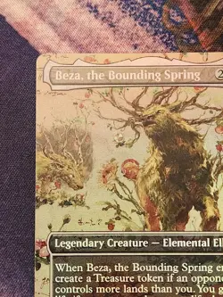 MTG Bloomburrow - Beza, The Bounding Spring - Borderless FOIL NM - Image 3
