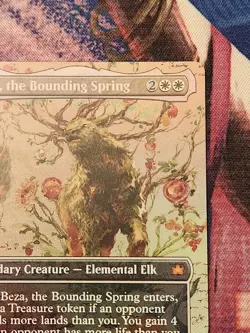MTG Bloomburrow - Beza, The Bounding Spring - Borderless FOIL NM - Image 4