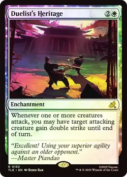 Duelist's Heritage Foil Avatar: The Last Airbender NM MTG - Image 1