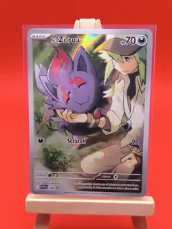 N's Zorua SVP189 Scarlet & Violet Illustration Rare Promo Pokemon Card - Image 3