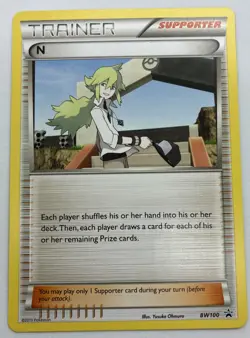 Pokemon TCG N (Supporter) - BW100 - Deck Exclusives Black Star Promo Non Holo NM - Image 1