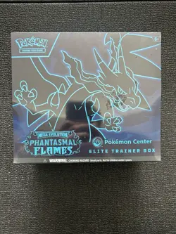 Pokemon Center ETB Phantasmal Flames Elite Trainer Box Pokemon TCG NEW SEALED - Image 1
