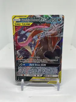 Pokemon Greninja & Zoroark GX Card 107/214 Sun and Moon Unbroken Bonds MP - Image 1