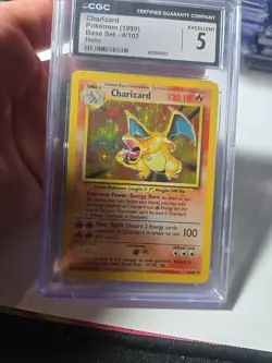 Charizard Pokemon (1999) Base Set 4/102 Holo CGC 5 Card - Image 1
