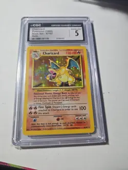 Charizard Pokemon (1999) Base Set 4/102 Holo CGC 5 Card - Image 3