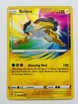 Pokemon TCG Raikou 050/185 Amazing Rare Vivid Voltage Holo English 2020 - Image 1