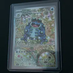 Pokemon Seismitoad 105/086 Sv: Black Bolt Illustration Rare Full Art Holo Card - Image 1