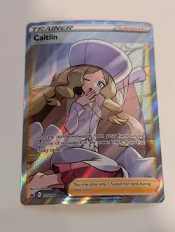Caitlin 189/198 Trainer Ultra Rare Chilling Reign Pokemon Holo Foil Nice! - Image 1