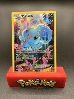 Pokemon TCG - Manaphy Full Art - XY113 Black Star Promo Mythical Collection - NM - Image 1
