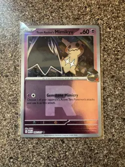 Pokemon Ascended Heroes Team Rocket’s Mimikyu Team Rocket "R" Logo Reverse Holo - Image 1