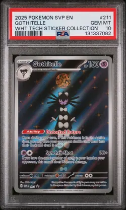 2025 POKEMON SVP EN-SV BLACK STAR PROMO #211 GOTHITELLE PSA 10 - Image 1
