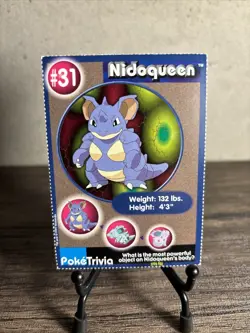 Pokemon Card Nidoqueen PokeTrivia #31 Mewtwo Strikes Back Movie Scene-NM!! - Image 1