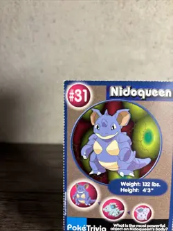 Pokemon Card Nidoqueen PokeTrivia #31 Mewtwo Strikes Back Movie Scene-NM!! - Image 2
