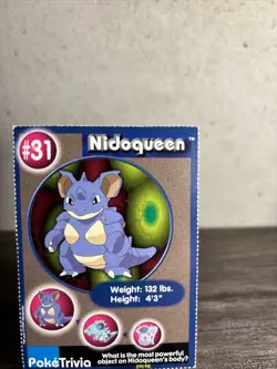 Pokemon Card Nidoqueen PokeTrivia #31 Mewtwo Strikes Back Movie Scene-NM!! - Image 3