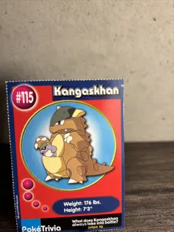 Pokemon Kangaskhan #115 - MOVIE PROMOTIONAL CARD - Mewtwo Strikes Back NINTENDO! - Image 3