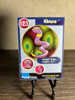 Pokemon PokeTrivia EKANS # 23 Mewtwo Strikes Back No. 2 - Non Holo-NM!! - Image 1