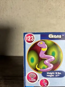 Pokemon PokeTrivia EKANS # 23 Mewtwo Strikes Back No. 2 - Non Holo-NM!! - Image 2