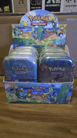 Pokemon 25th Anniversary Celebrations (8) Mini Tin Display - New Factory Sealed - Image 1